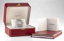 Cartier Santos Stainless Steel Automatic Men&#39;s Watch 2823 w/ Box and Papers - £3,623.55 GBP