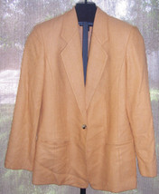 Ellen Tracy Company Bright Orange Silk One Button Blazer Jacket Misses S... - £23.18 GBP