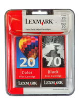 Lexmark #70 Black and #20 Color Print Cartridges Combo Pack - £11.97 GBP