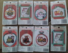Lot of 8 The New Berlin Co Christmas Ornament Kit Counted Cross Stitch Vintage - £23.72 GBP