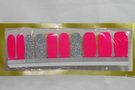 Nail Polish Strips (20 double ended) (new) GTL - SOLID PINK &amp; SOLID SILVER - $12.63