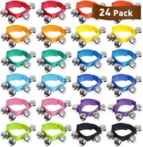 Jingle Bells, Aughy 24 Pcs.Wrist Band Jingle Bells, 12 Musical Instruments Gift - £27.67 GBP