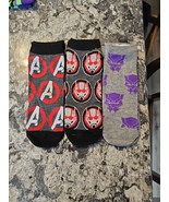 NEW! lot 3 pair mens size 6-12 Marvel superhero socks Avengers Antman Bl... - $169.35 MXN