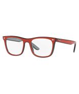 New Ray Ban RB-7209 8212 Red Black &amp; Grey Eyeglasses 55/20/145 - €135,98 EUR