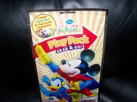 DISNEY MICKEY MOUSE 24 - Page Fun Size Coloring Book 4 crayons, 1 sticker Sheet - £7.55 GBP