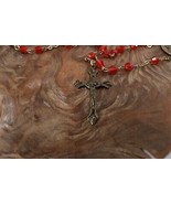 Vintage INRI Crucifix Catholic Jesus Christian Cross Pendant Rosary Neck... - £9.34 GBP