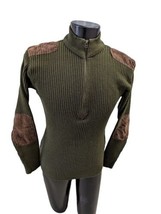 VTG Commando Sweater RothCo Mens Size M Quarter Zip Military Army Marine Navy  - £35.10 GBP