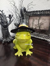 Halloween Witch Toad Frog Resin Prop Figurine Statue decor 11&quot; - £29.26 GBP
