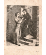 Engraved Print &quot;Helping Her Down&quot; c1900 - $20.37 CAD