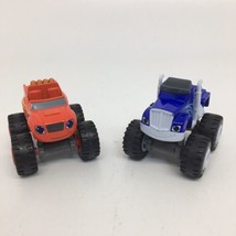 Blaze and the Monster Machines -  Lot of 2 Diecast 1:64 Blaze &amp; Crusher - £15.29 GBP