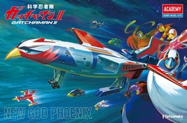 Battle of the Planets Gatchaman II New God Phoenix Model Kit +LEDs Acade... - £95.80 GBP