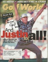 Justin Leonard Signed 1999 Golf World Full Magazine Ryder Cup - £47.41 GBP