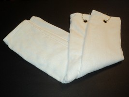 2 NEW Luxury WHITE 100% Terry Cotton Velour Tri-Fold Golf Towel 16.5&quot; x 25.5&quot; - £15.88 GBP