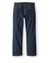 Wonder Nation Boys Slim Denim Jeans Adjustable Waist - Dark Wash Size 10 Husky - £12.65 GBP