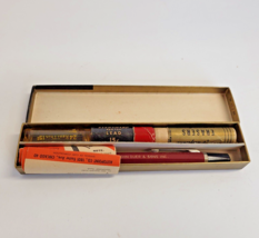 Vintage Auto Point Mechanical Pencil CIB Advertising John Duer &amp; Sons Ba... - $14.84