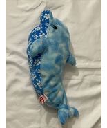 Ty Beanie Buddy DOCKS Blue Dolphin 13&quot; Beanbag Plush Stuffed Toy No Tags - €15,39 EUR