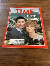 VTG Time Magazine: August 3 1981 - Three Cheers! Charles &amp; Dianna on Cover - £9.63 GBP