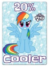 My Little Pony 20% Cooler Rainbow Dash Metal Sign Poster 8.25 x 11.5 NEW... - £4.69 GBP