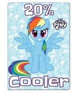 My Little Pony 20% Cooler Rainbow Dash Metal Sign Poster 8.25 x 11.5 NEW... - £4.52 GBP