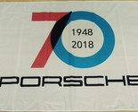 Porsche 70th Anniversary Flag 3X5 Ft Polyester Banner USA - £12.73 GBP