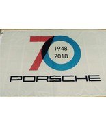 Porsche 70th Anniversary Flag 3X5 Ft Polyester Banner USA - £12.52 GBP