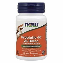 NOW Supplements, Probiotic-10™, 25 Billion, with 10 Probiotic Strains, Dairy,... - $17.98