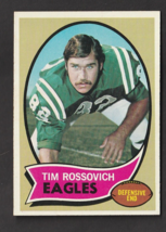 1970 Topps Football Card #167 Tim Rossovich Philadelphia Eagles NM-MT - £7.55 GBP