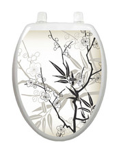 Toilet Tattoos Toilet  Lid  Decor Cherry Blossoms Vinyl Removable  - £18.93 GBP