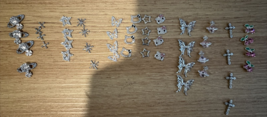 52PCS 3D Nail Charms &amp; Gems Y2K Butterfly, Cross, Star, Planet, Cherries NEW - £12.21 GBP