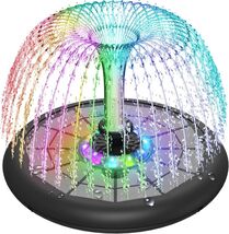 Upgrade Your Garden with Our 5W Glass Solar UFO Fountain &amp; Colorful LED ... - $75.19