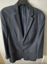 Michael Kors Mens Sport Coat Blazer 46 XL Blue/Navy Checker - £31.28 GBP