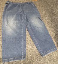Koret City Blues Jeans Womens 22W Blue Denim Elastic Waist Pull On Mediu... - $12.48