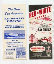 San Francisco Bay Cruise Brochures Red &amp; White Fleet &amp; Blue Horizon 1950&#39;s - £17.12 GBP