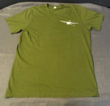 Discontinued Mil Usaf C-130 Though I Fly Through The Valley Green Shirt Large - £25.36 GBP