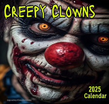 Creepy Clown Calendar 2025 Scary Clown Calendar Evil Clown Horror Movie ... - £21.66 GBP