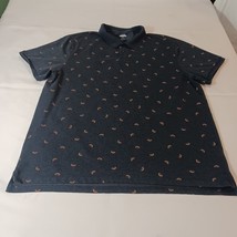 Old Navy Built In Flex Men&#39;s Blue Cotton Blend Polo Shirt Short Sleeve S... - $278.73 MXN