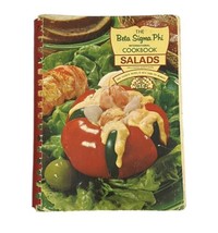 Vintage 1970 Beta Sigma Phi Sorority International Cookbook Salads Appet... - $14.25