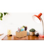Bamboo Office Supplies &amp; Art Supply Organizer, 360 Degree Rotating Organ... - $41.08 CAD