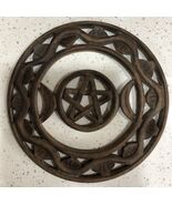 Triple Moon &amp; Pentagram Rustic Wall Hanging! - $362.76 MXN