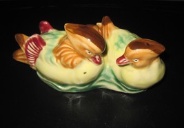 Vintage Ceramic Porcelain Ducks Couple Art Deco Figurines - £7.96 GBP