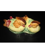 Vintage CERAMIC Porcelain DUCKS Couple Art Deco Figurines  - $188.77 MXN