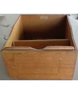 Vintage Globe &amp; Wernicke No. 7510 File Box - VGC - DOVETAIL JOINTS - USEFUL - $925.70 MXN