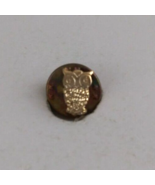 Vintage Tiny Owl Gold Tone Lapel Hat Pin - $8.42
