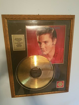 Elvis Presley Enterprises 1992 Framed Million Seller 24K Gold Plated Record MINT - £700.88 GBP