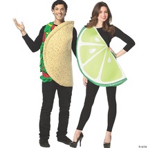 Taco Lime Adult Couples Costume Food Mexican Snack Funny Halloween GC10161 - £55.76 GBP