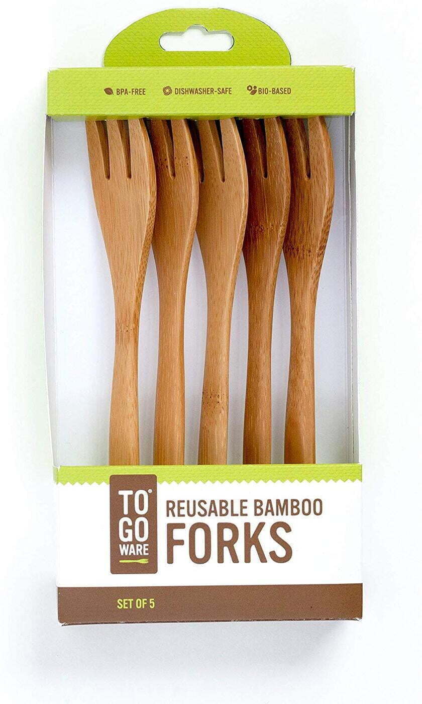 To Go Ware Reusable Bamboo FORKS | Camping Utensils | Eco Friendly (Pack... - $11.39