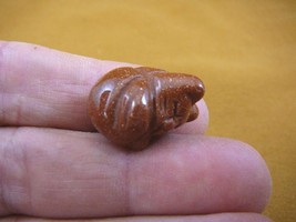 (Y-CAT-SL-510) Sleeping KITTY CAT cats gemstone Orange Goldstone figurin... - $8.59