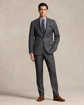 Ralph Lauren Polo Men&#39;s Wool Sharkskin 2PC Suit Medium Grey-42R 35W Unhe... - $799.99