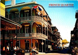 Louisiana New Orleans French Quarter Balconies Royal St. Peter Vintage Postcard - £7.37 GBP