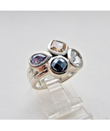 SILPADA 925 STERLING SILVER HEMATITE QUARTZ WINE FLIGHT RING SIZE 7.25 R... - €52,16 EUR